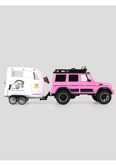 Let's Be Child Drive Sesli Ve Işıklı Pikap Ve At Karavanı - Standart Çok Renkli