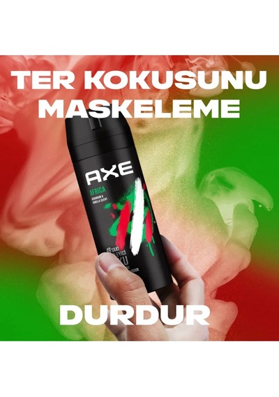 Tedar 2 Adet Axe Africa Erkek Deodorant Sprey 150 Ml Najmaddin Amber
