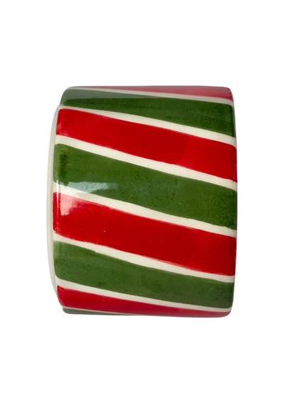 Cozy Home Festive Cozy Cups Merry 200 Ml Seramik Kupa Kırmızı - Yeşil