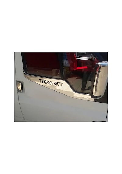 Ford Transit Krom Cam Çıtası 2 Prç 2006-2014 P.Çelik Geniş Yazılı