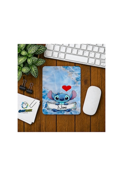 Kişiye Özel Stitch Baskılı Oyuncu Mousepad 0169