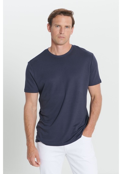 AC&Co / Altınyıldız Classics Erkek Lacı Yumuşak Dokulu Slim Fit Dar Kesim Bisiklet Yaka Tişört Lacı AC&Co / Altınyıldız Classics Erkek Lacı Yumuşak Dokulu Slim Fit Dar Kesim Bisiklet Yaka Tişört Lacı