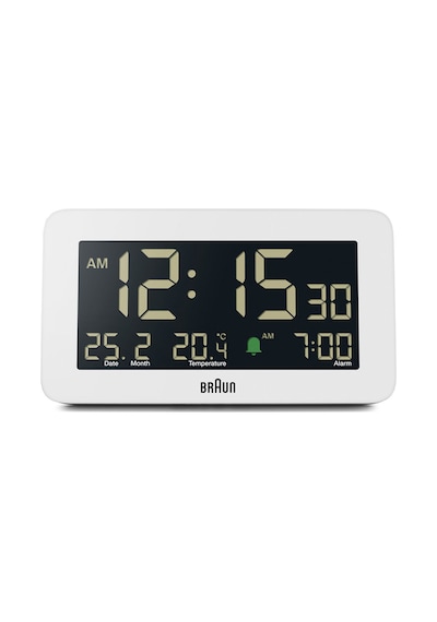 Braun Bc10w Beyaz Dijital Alarmlı Masa Saati Brn.bc10w