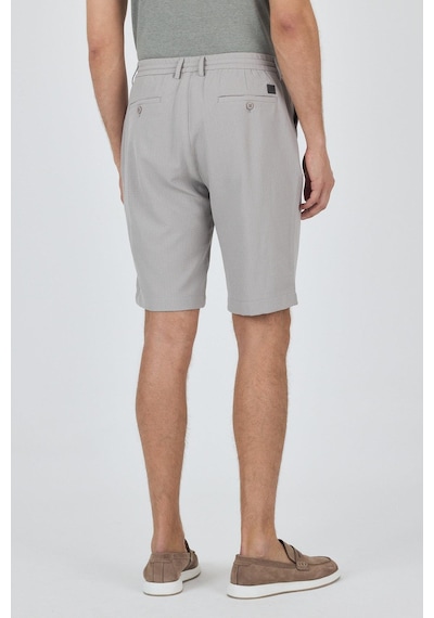 İmza Gri Düz Esnek Gabardin Casual Şort 1016250150 Gri