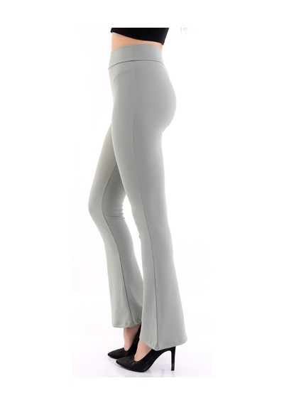 Self Clothing Kadın Mint Yeşil Yüksek Bel Fitilli Dayanıklı Örme Kumaş Toparlay