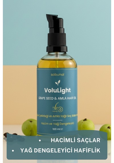 Volulight Hacim Ve Yağ Dengesi 100 Ml Üzüm Çekirdeği & Amla Saç Bakım Yağı