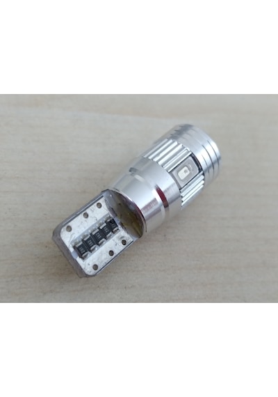T10 Dipsiz Led Ampul 4adet Metal Canbus Mavi 12v T10 Park, Sinyal, Plaka Ampulu