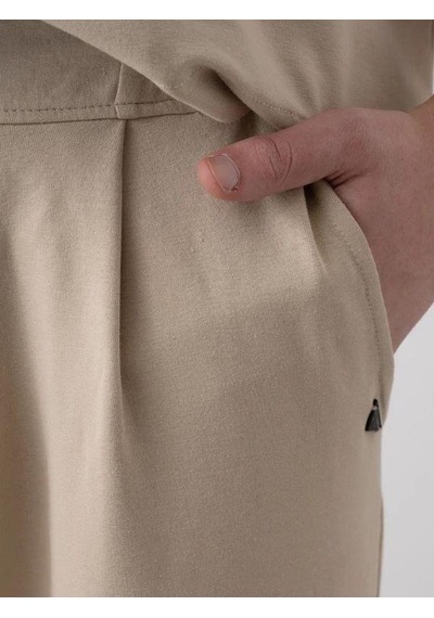 Erkek Çocuk Oversize Gömlek Pantolon Takım-15540 Bej