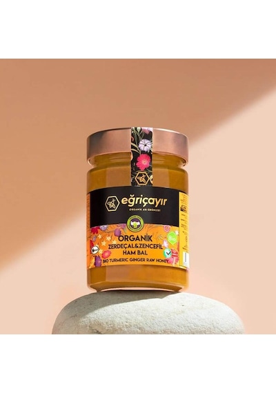 Eğriçayır Organik Zerdeçal Zencefil Ham Bal 415 G