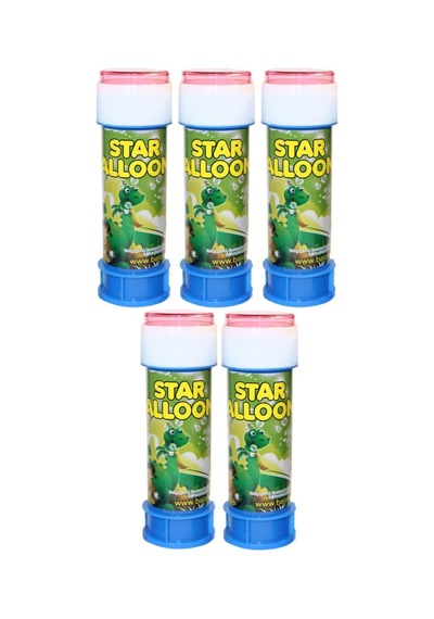Star Bubbles Mini Baloncuk Köpük Oyuncak 5 Adet Metalik