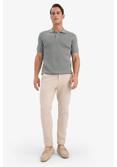 DeFacto Tailored Fit Normal Kesim Düz Paça Her Yöne Esneyen Yazlık Kumaş Pantolon -  C7508AX25SPBG755