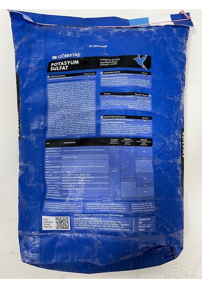 Potasyum Sülfat - Toz Gübre 25 Kg Potasyum Gübresi 1 Adet