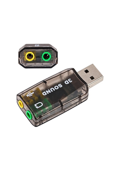 Usb Ses Kartı Harici 3d Sanal 5.1 Kulaklık Mikrofon Adaptörü