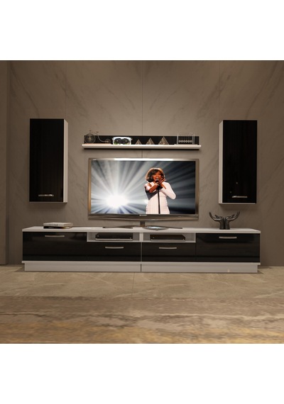 Decoraktiv Trendstyle 5220d Mdf Tv Ünitesi Tv Sehpası Beyaz - Siyah