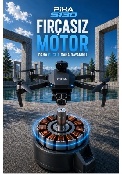 S130 Drone 2Batarya&30Dakika Uçuş 720p Çift Kamera Engelden Kaçınma Drone