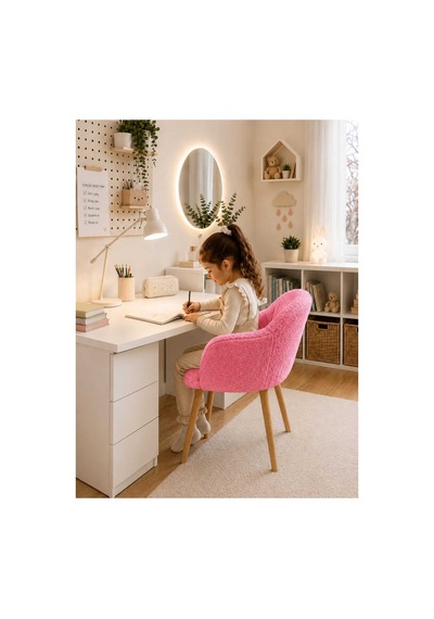 Heidi Çoçuk Koltuğu Çoçuk Odası Koltuğu Teddy Kumaş Kaplı Çocuk Ders Çalışma Koltuğu Yumuşak Pembe Pembe Heidi Çoçuk Koltuğu Çoçuk Odası Koltuğu Teddy Kumaş Kaplı Çocuk Ders Çalışma Koltuğu Yumuşak Pembe Pembe