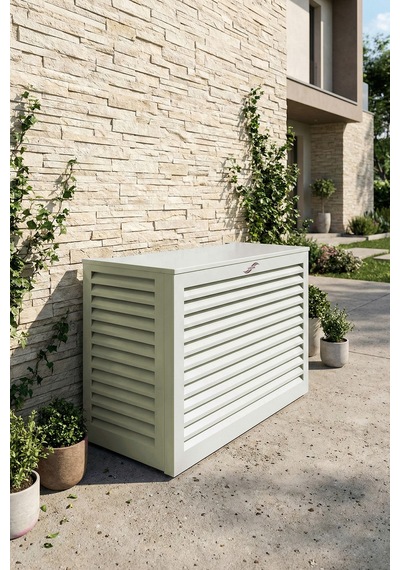 Klima Motoru/dış Ünite Gizleme/koruma Kafesi Xl 120x62x150 H Açısız Condor Gri