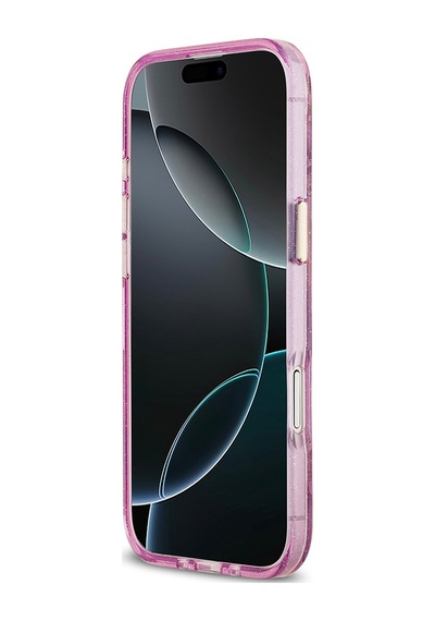 Apple Uyumlu iPhone 17 Air Kılıf Guess Lisanslı M-safeli Simli Çiçek Desenli Metal Kamera Çerçeveli Kapak Mor Mor