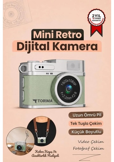 Floranova CMR35 1080p Mini Dijital Kamera Selfie Video Vlog Kamerası