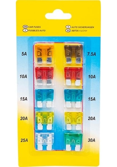 Oto Bıçaklı Sigorta Elektromer 10'lu Paket