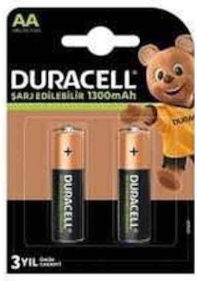 Duracell Şarjlı Aa 1300mah Pil 2li Blister Ambalaj