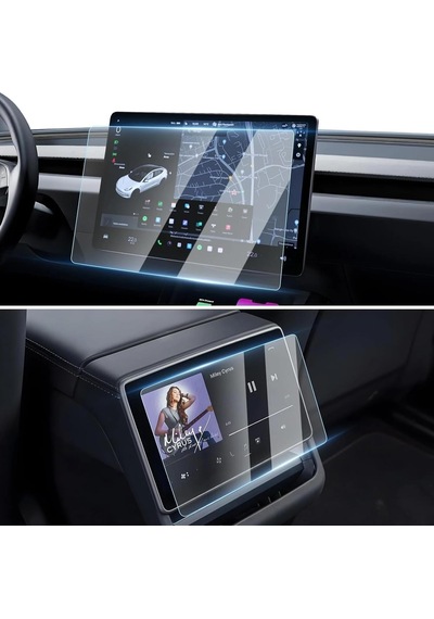 2in1 Tesla Model Y New Juniper Navigasyon Multimedya Uyumlu Nano Ekran Koruyucu Film - Fc1118 Standart