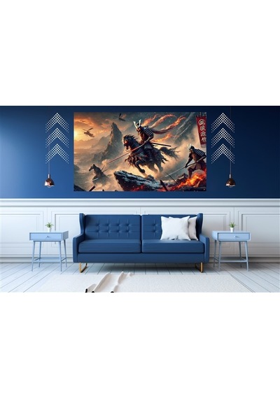 Ti-play Gece Sonu 60x90cm Modern Samuray Pvc Çerçevesiz Tablo