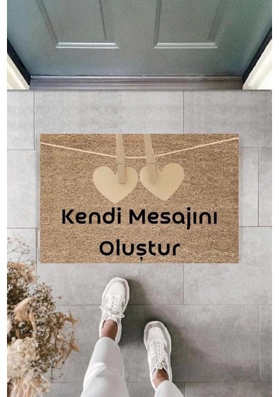 Dijital Baskı Kişiye Özel İç Kapı Dekorasyon Paspas Ps11243 Renkli