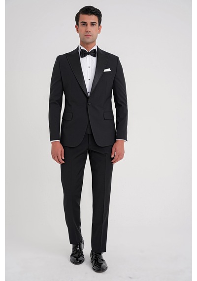 Efor Black 081 Takım Slim Siyah Siyah