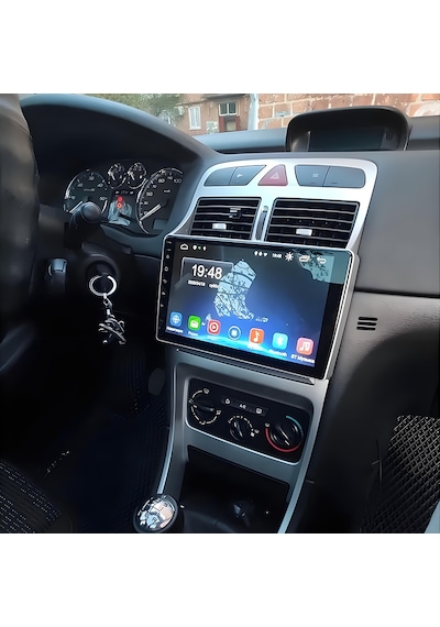 Peugeot 307 2001-2009 Android 14 Navigasyon Multimedya Tesla Ekran Android Teyp Double Teyp 2gb Ram 32gb Hafıza Kablosuz Carplay Android Auto 9"