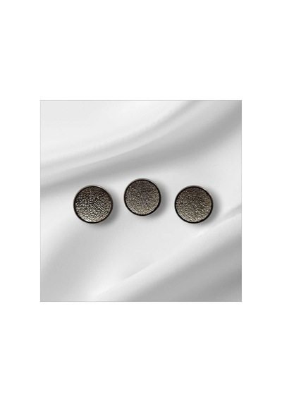 Metalize İşlemeli Düğme Alttan Dikim 1,8 Cm 6 Adet Gümüş Renk - 691789810