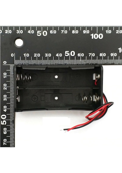 İkili 2 li 18650 Pil Yuvası Kablolu Tutucu 7.4V Pil Şarj Kutusu