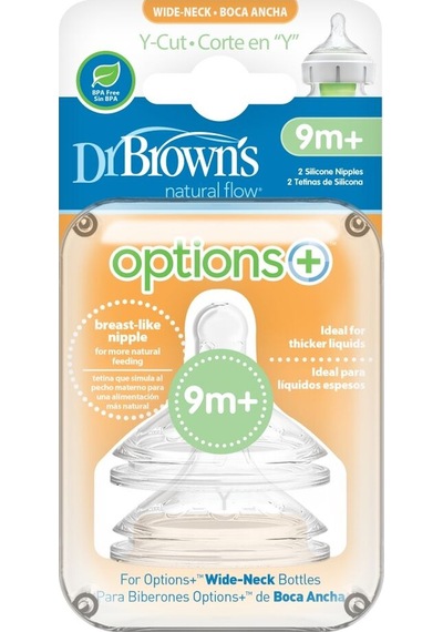 Dr Brown's Geniş Ağız Y Kesim 2li Silikon Biberon Emziği