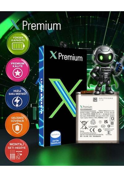 Xpremium Samsung Galaxy S22 Plus Uyumlu Batarya Pil Süper Yüksek Kalite 4500 Mah Eb-bs906aby