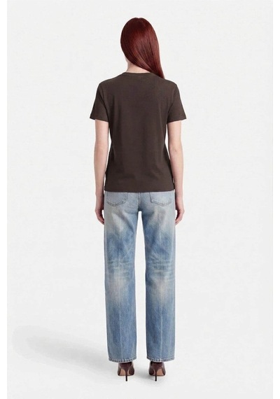 Guess Logo Kahverengi Kadın T-shirt V6gı03k2964-fj71