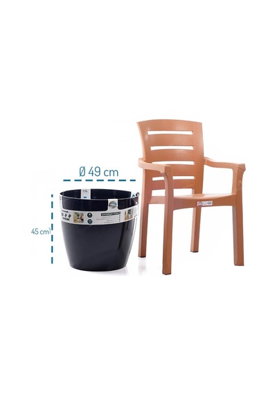 Yk07 Yakut Saksı 66 Litre Beyaz
