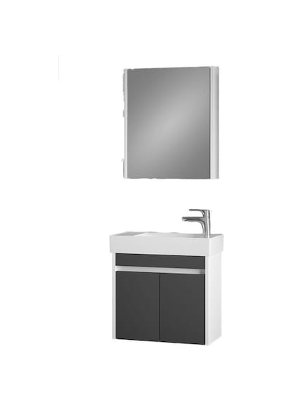 Denko Natalia 60 Cm Mdf Antrasit Gri Banyo Dolabı Takımı Antrasit Denko Natalia 60 Cm Mdf Antrasit Gri Banyo Dolabı Takımı Antrasit