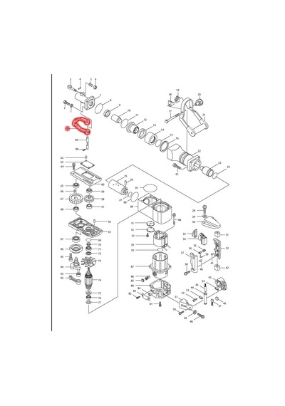 Makita HM1500B Uç Kitleme Ürün Kodu 322478-0