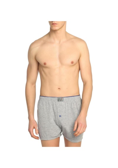 Erkek Gri Penye Düğmeli 12 Li Boxer L-3 Gri