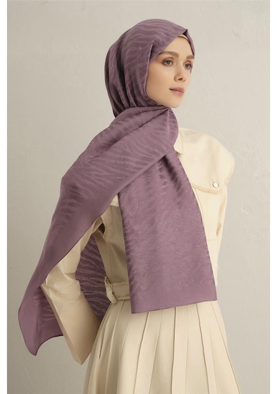 Armine Pamora Zebra Desen Şal 1 42 Mor