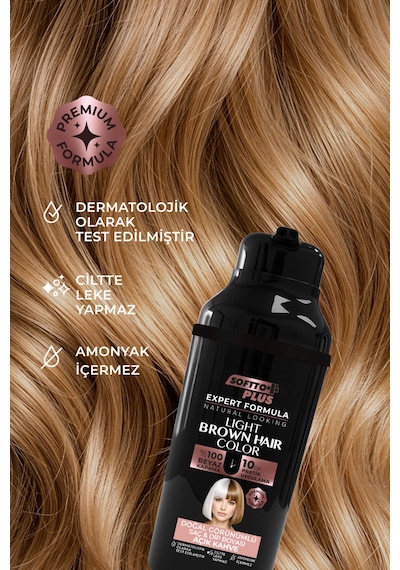 Softto Plus Expert Women Light Brown Hair Color Açık Kahverengi Geliştirilmiş Formül Doğal Görünüm 400 Ml