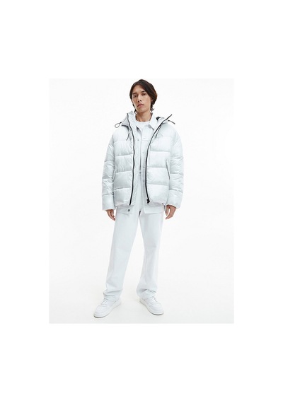 Calvin Klein Erkek Oversized Şişme Mont Gri Gri