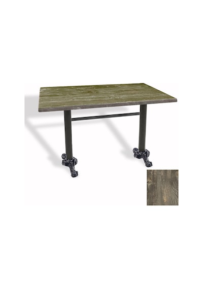 Çipa Döküm Ayak Masa 70x120 Cm - Werzalit, Wermodin Ve Allzalit Tabla - Old Pine Çok Renkli