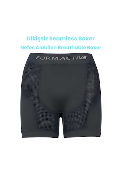 Uniquetrenders Erkek Dikişsiz/seamless Nefes Alabilen Boxer Füme
