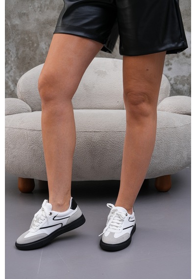 Zitan Spor Ayakkabı Sneaker Siyah Taban Beyaz