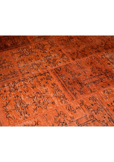 Patchwork El Dokuma Anadolu Halısı – Spring (424935546) Kiremit