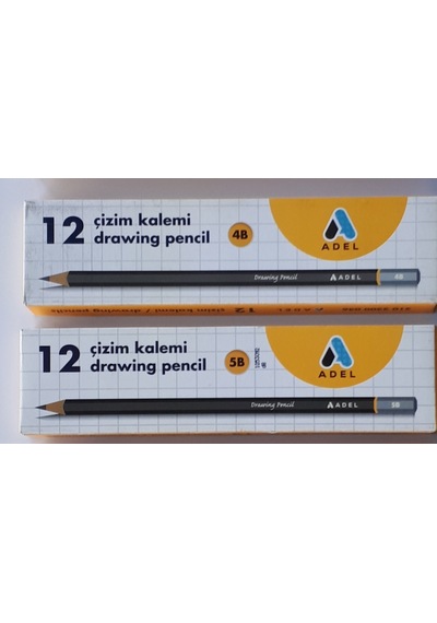 Dereceli Kalem 4 B-5 B Adel Marka 4 B 12 Adet+5 B 12 Adet