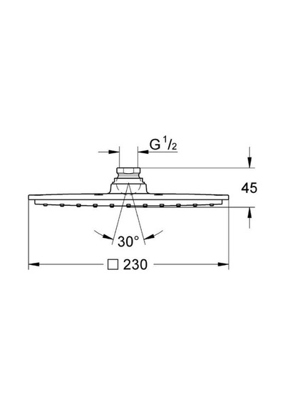 Grohe Rainshower Allure 230 Tepe Duşu 23x23 CM - 27479000 Krom