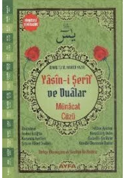 Yasini Şerif Ve Dualar ( Münacat Cüzü ) Orta Boy - Ayfa Yayınları
