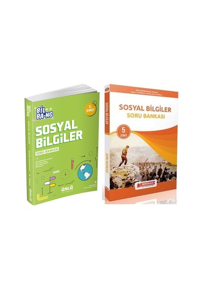 Ünlü 5.sınıf Bil Bang Sosyal Bilgiler Ve Referans Sosyal Bilgiler Soru Bankası Seti 2 Kitap